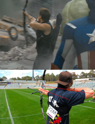 Illustration for article titled Is Hawkeye from The Avengers the world's worst archer?